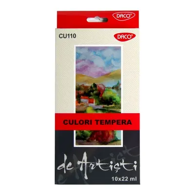 Tempera 10culori/set x 22ml, Daco Artist