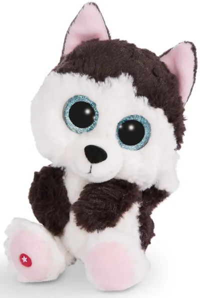 Jucarie de plus Nici Glubschis - Husky Barkley, 15 cm