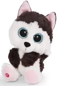 Jucarie de plus Nici Glubschis - Husky Barkley, 15 cm