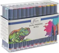 Set de markere cu două capete Nassau - 48 buc