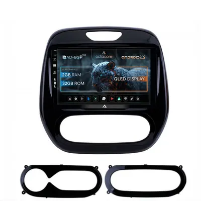 Navigatie Renault Captur (2013-2019), Android, P-Octacore 2GB RAM + 32GB ROM, 9 Inch - AD-BGP9002+AD-BGRKIT378