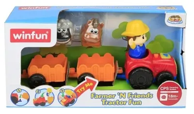 Set joc WinFun - Tractor muzical cu fermier