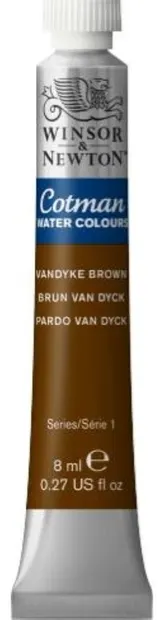 Vopsea de acuarelă Winsor & Newton Cotman - Vandyke, 8 ml