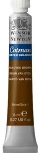 Vopsea de acuarelă Winsor & Newton Cotman - Vandyke, 8 ml