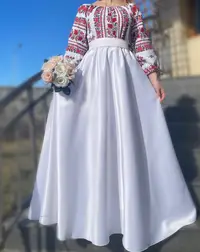Rochie stilizata cu motive traditionale Elina 6