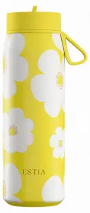 Sticlă termică cu mâner Estia Pulse - Galben Daisy, 500 ml