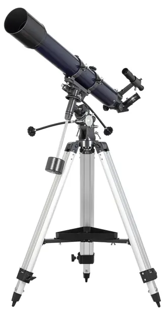 Telescop Levenhuk - New Skyline PLUS 90/900 EQ2, negru/albastru
