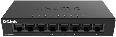 Switch D-Link - DGS-108GL, 8 porturi, negru