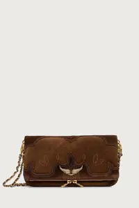 Zadig&Voltaire geantă crossbody pentru femei din piele întoarsă