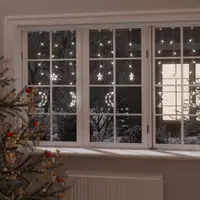 Gossi lumini luna si stele, 345 led-uri, alb rece, cu telecomanda