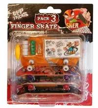 Set jucarii pentru degete Grip&Trick - Skateboard, 3 bucati