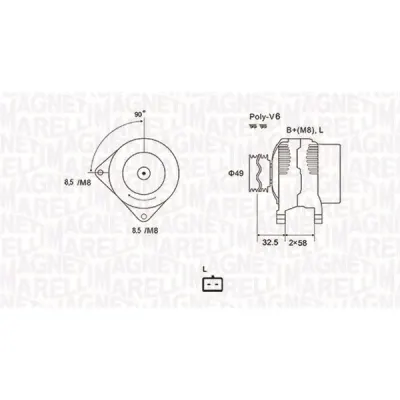 Generator/alternator MAGNETI MARELLI 063731627010
