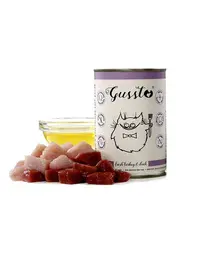 GUSSTO Cat Fresh Turkey & Duck CARNE PROASPĂTĂ DE CURCAN CU RAŢĂ 400 g