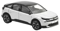 Model de colecționar NOREV Modern: Mașini - Citroen C4 2025 Okenite White metallic and Black
