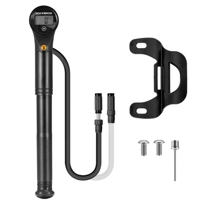 Pompă electronică RockBros, 320 PSI, compatibilă Presta și Schrader