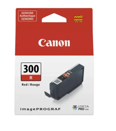 Cartus cerneala Canon PFI300R, capacitate 14.4ml, pentru Canon imagePROGRAF PRO-300 (Rosu)