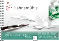 Caiet de schițe pentru desen cu spirală Hahnemuhle Harmony - A4, hârtie presată la cald, 12 coli
