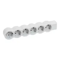 Prelungitor Sch 6x2p+t Standard pentru a Fi Cablat Alb/gri