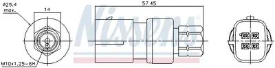 Comutator presiune aer conditionat potrivit FORD COUGAR, KA, MONDEO III, STREET KA 1.3-3.0 09.96-11.08