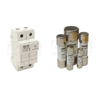 Pachet Protectie Echipamente: Soclu Siguranta 2P 32A si Siguranta Fuzibila Cilindrica 10x38 1A aM