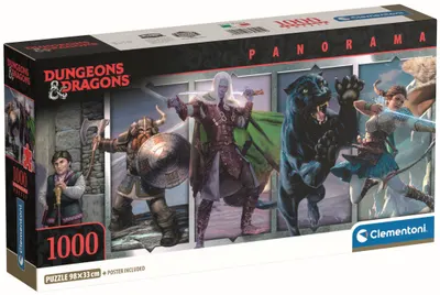Puzzle panoramic Clementoni din 1000 piese - Dungeons and Dragons