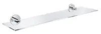 Polita oglinda Grohe, Start Shelf 530mm, montare pe perete, fixare ascunsa, 530mm, sticla/crom