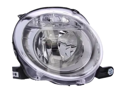 Far fata Dreapta (halogen, H7/WY21W, electric, cu motor, culoare semnalizator: transparent) potrivit ABARTH 500 / 595 / 695, 500C / 595C / 695C; FIAT
