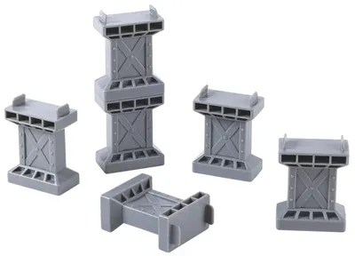 Supliment feroviar Hape International - Suport pod, 6 buc