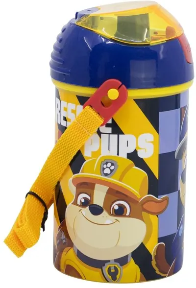 Sticlă cu pai Stor Paw Patrol - Boy Rescue Pups, 450 ml