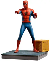 Statuetă Iron Studios Marvel: Spider-Man - Spider-Man (60's Animated Series) (Pointing)