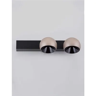 Plafoniera LUSA Triac Dimabil Champaign Auriu Aluminiu & Negru Baza LED 21 Wat 220-240Volt 1530Lm 3000K IP20