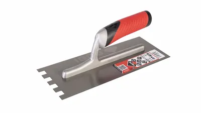 Gletiera dintata MRA 45° cu maner Rubiflex 28cm, 12x12mm - RUBI-75923