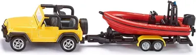 Set joc Siku - Jeep with boat