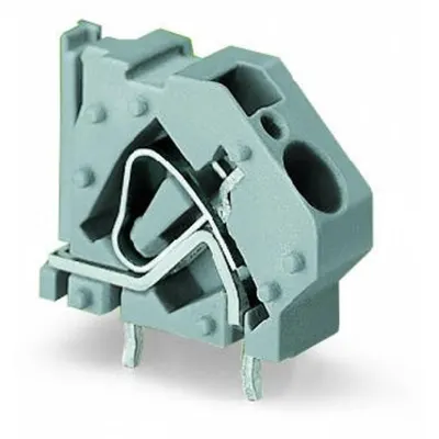 Stackable PCB terminal block; 6 mm²; Pin spacing 10 mm; 1-pole; suitable for Ex-e applications; CAGE CLAMP®; commoning option; 6,00 mm²; light gray