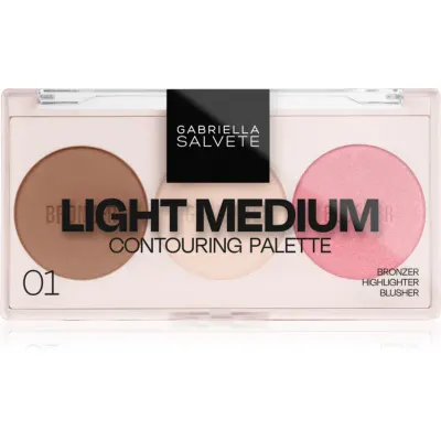 Gabriella Salvete Contouring Palette Patela pentru conturul fetei culoare 01 9 g
