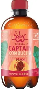 Summer Edition Kombucha bio, piersică, 400 ml, Captain Kombucha