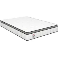 HOMCOM Saltea 140 x 190 cm, grosime 20 cm, saltea cu arcuri individuale 7 zone spumă cu memorie infuzată cu gel răcoritor | Aosom Romania