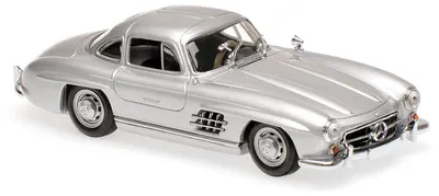 Model de colecție MINICHAMPS Modern: Automobile - Mercedes-Benz 300 SL (W198 I) 1955, Silver