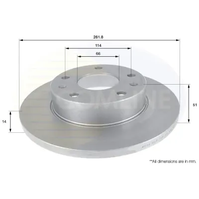Disc frana COMLINE ADC1308