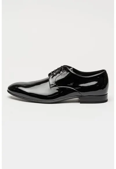 Pantofi de piele lacuita Derrek - Negru