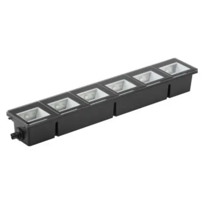 Metrolight - Linear - 6x4w White Led 6300k - 220/230v 50/60hz - Ip67 - 6 Module - Black