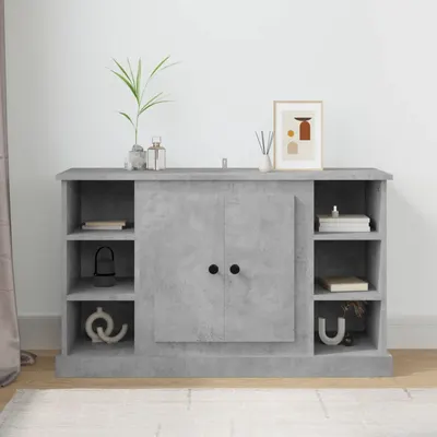 vidaXL Servantă, gri beton, 100x35,5x60 cm, lemn prelucrat