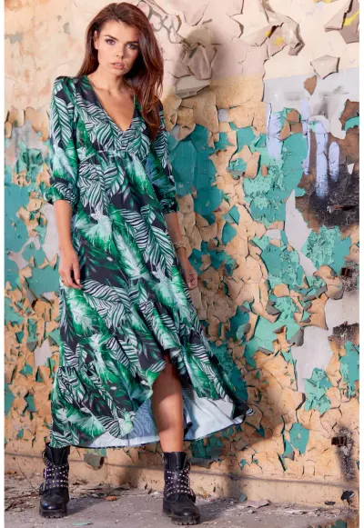 Rochie A322 - Verde