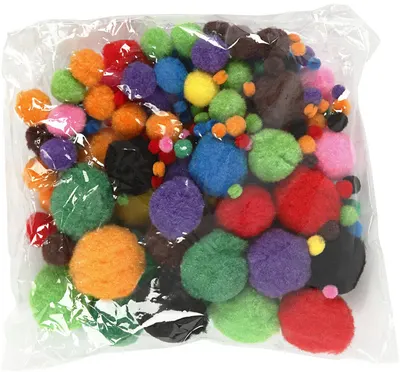 Pompoane pentru decor Creativ Company - colorate, 150 buc