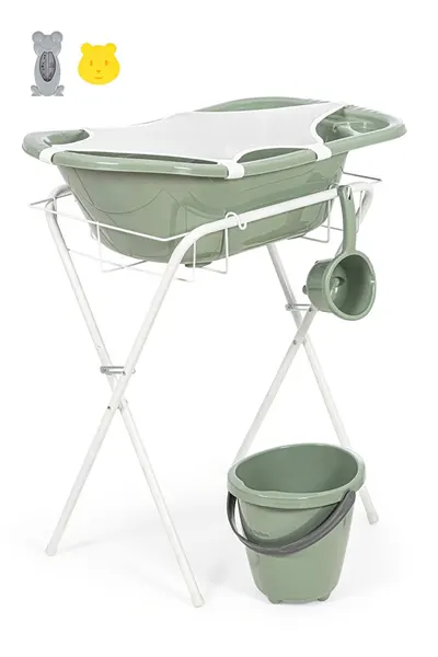 Set pentru baie bebe din 7 piese BabyJem - Soft Green