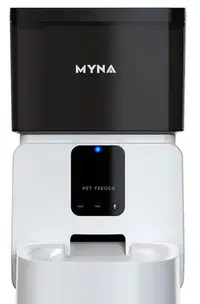 Dozator automat de mâncare Myna - 5 l, WiFi, alb/negru