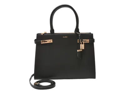 Geanta ALDO neagra, MINELA 001, din piele ecologica