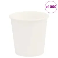 vidaXL Cești de cafea din hârtie 1000 buc 4oz 100ml alb