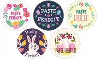 Rola etichete autoadezive personalizate, Buline Paste, diametru 40 mm, 1000 buc rola