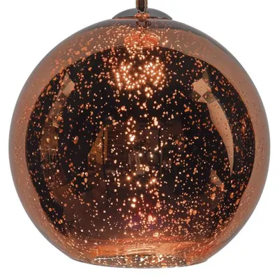 Lampa suspendata Speckle 1 Light Electro Plated Pendant Copper Finish